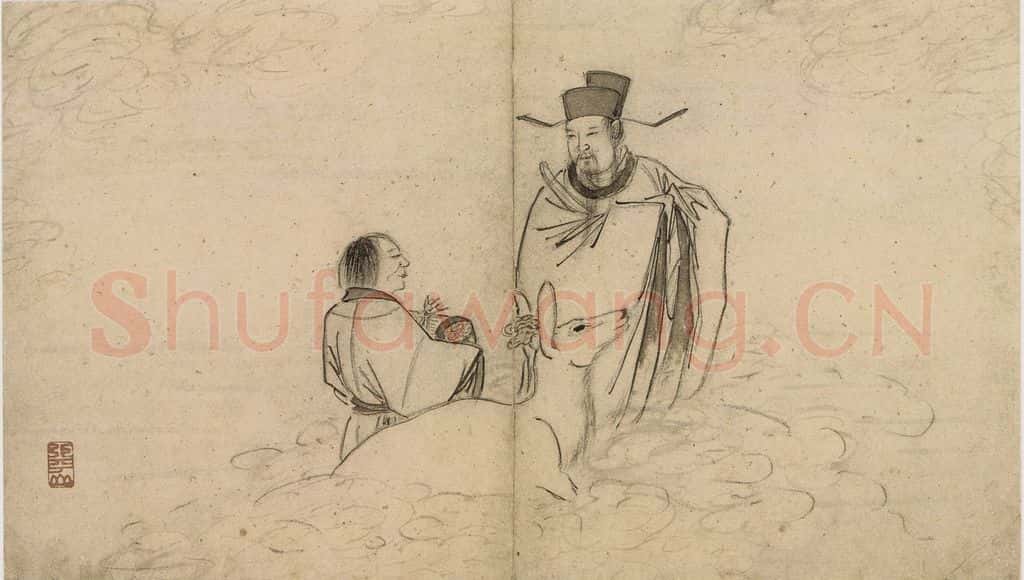 明 张路《张路人物山水图册》书画作品