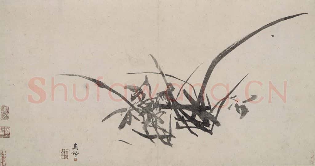 清 高其佩《高其佩竹石花卉图册》书画作品