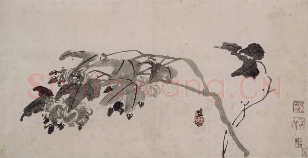 清 高其佩《高其佩竹石花卉图册》书画作品
