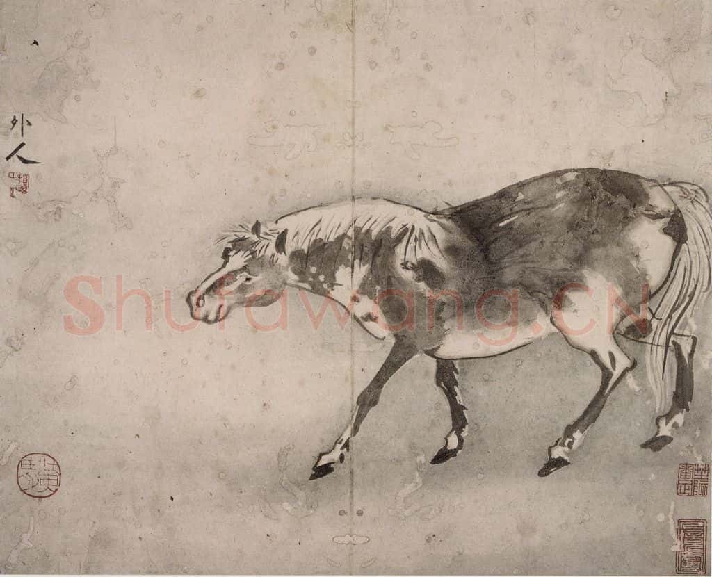 清 高其佩《高其佩杂画图册》书画作品