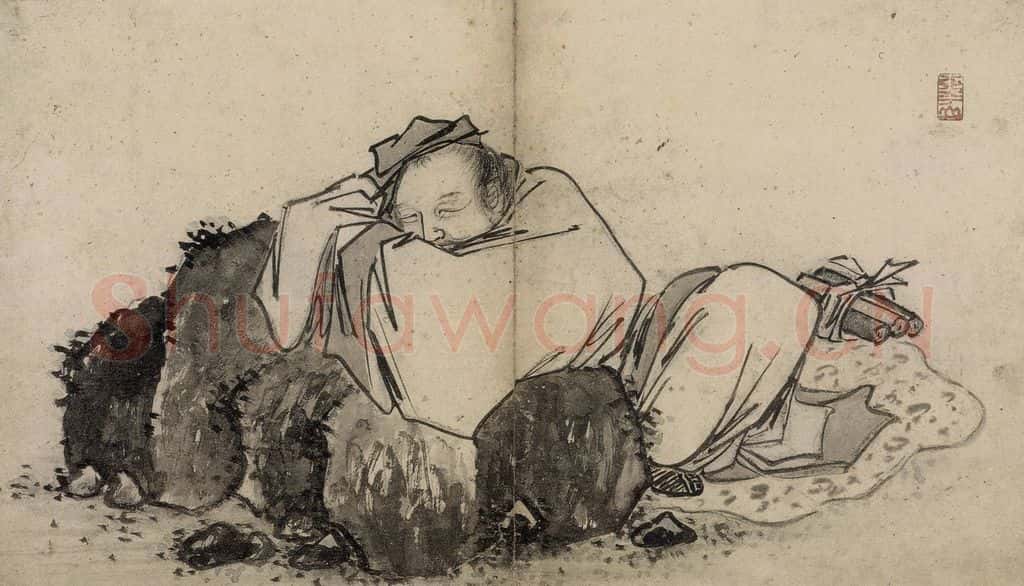 明 张路《张路人物山水图册》书画作品
