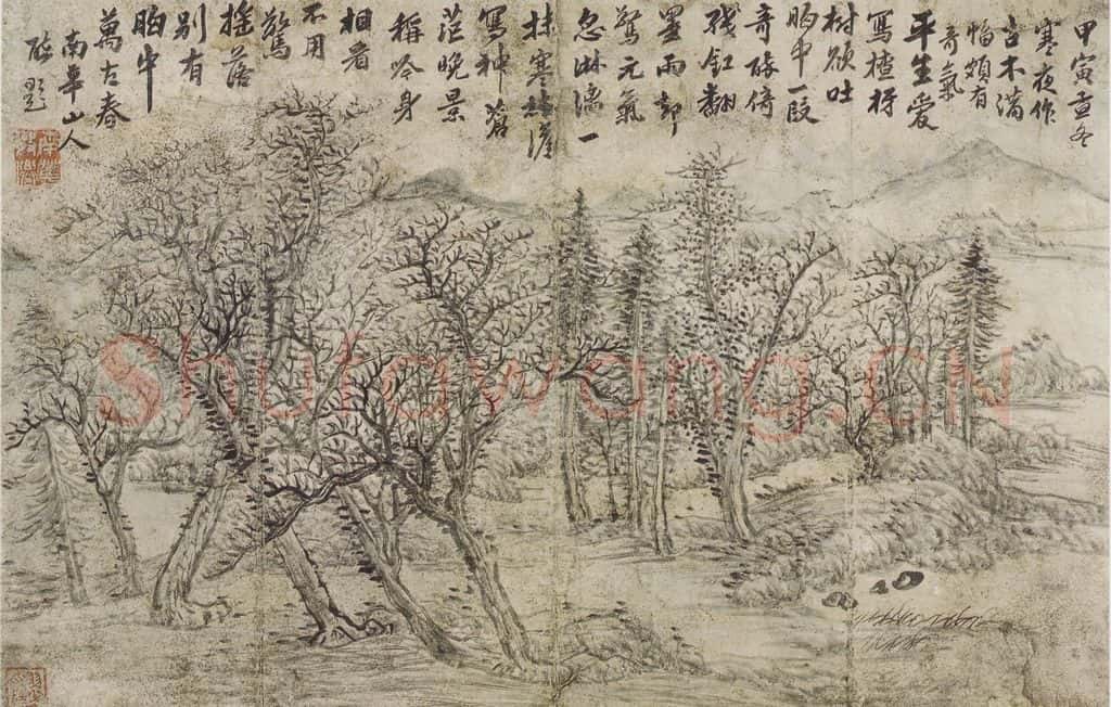 清 张鹏翀《张鹏翀书画册》书画作品