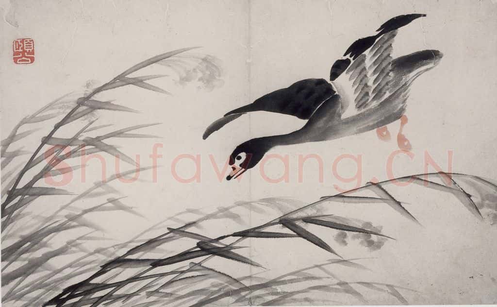 清 边寿民《边寿民芦雁图册》书画作品
