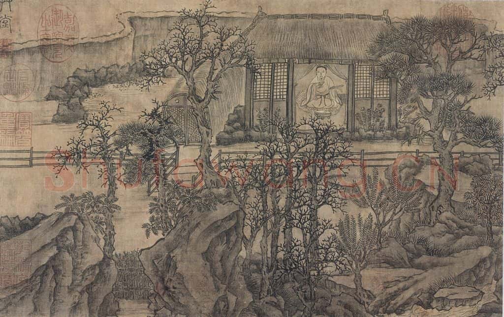 明 谢时臣《谢时臣仿庐鸿草堂十景图册》书画作品