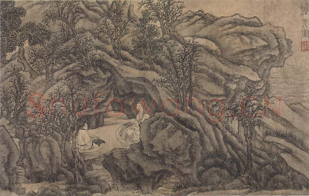 明 谢时臣《谢时臣仿庐鸿草堂十景图册》书画作品