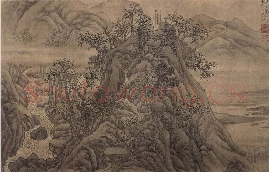 明 谢时臣《谢时臣仿庐鸿草堂十景图册》书画作品