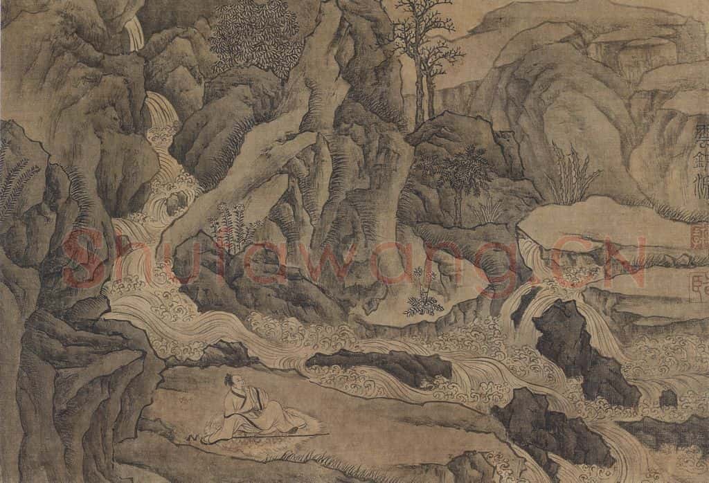 明 谢时臣《谢时臣仿庐鸿草堂十景图册》书画作品