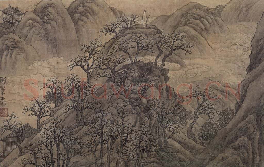 明 谢时臣《谢时臣仿庐鸿草堂十景图册》书画作品