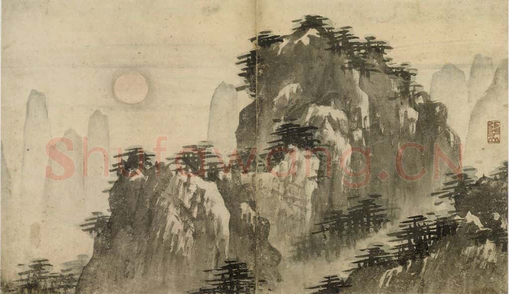 明 张路《张路人物山水图册》书画作品