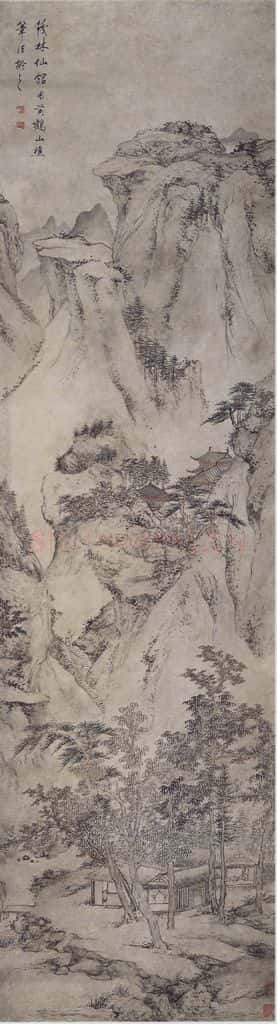 清 查士标《查士标仿宋元山水图屏》书画作品