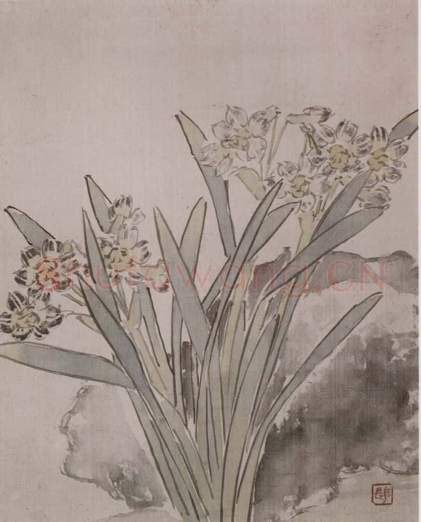 清 任薰《任薰翎毛花卉图册》书画作品