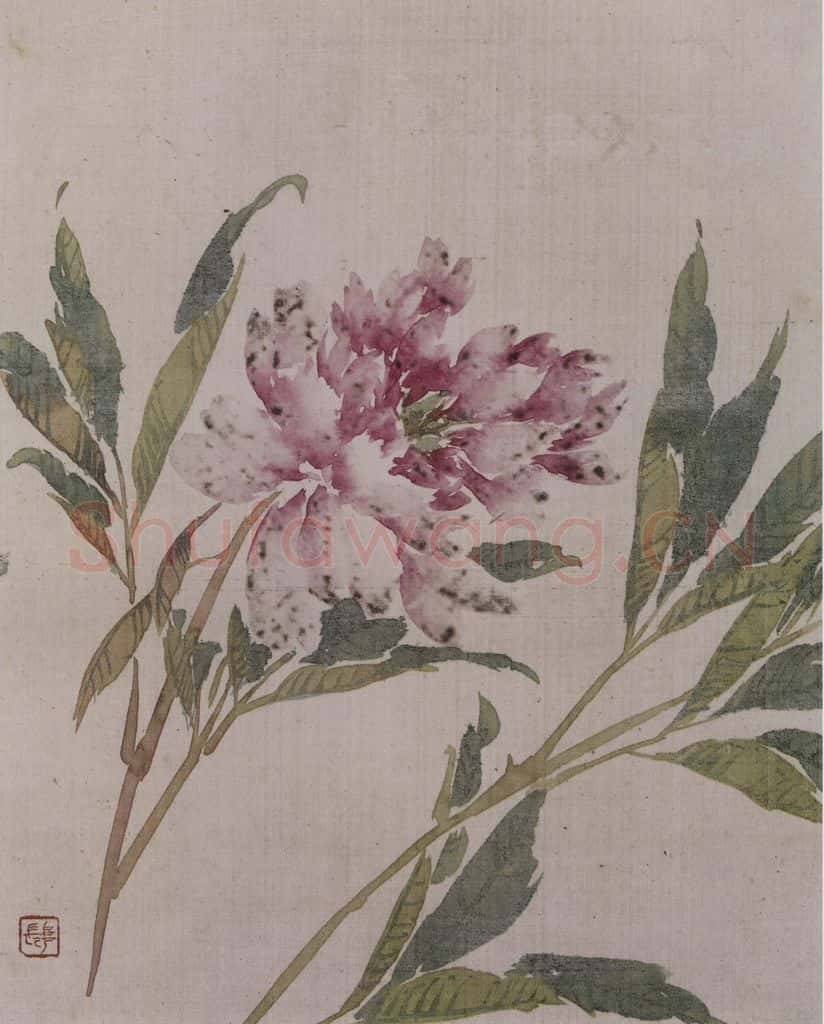 清 任薰《任薰翎毛花卉图册》书画作品