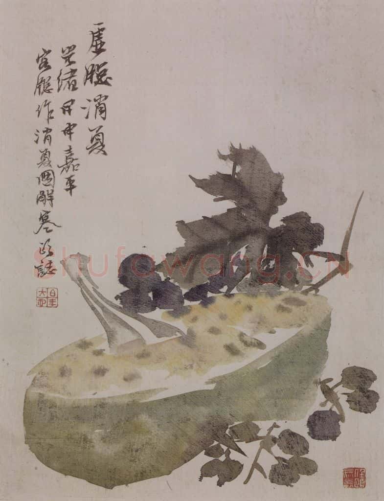 清 任颐《任颐花果图册》书画作品