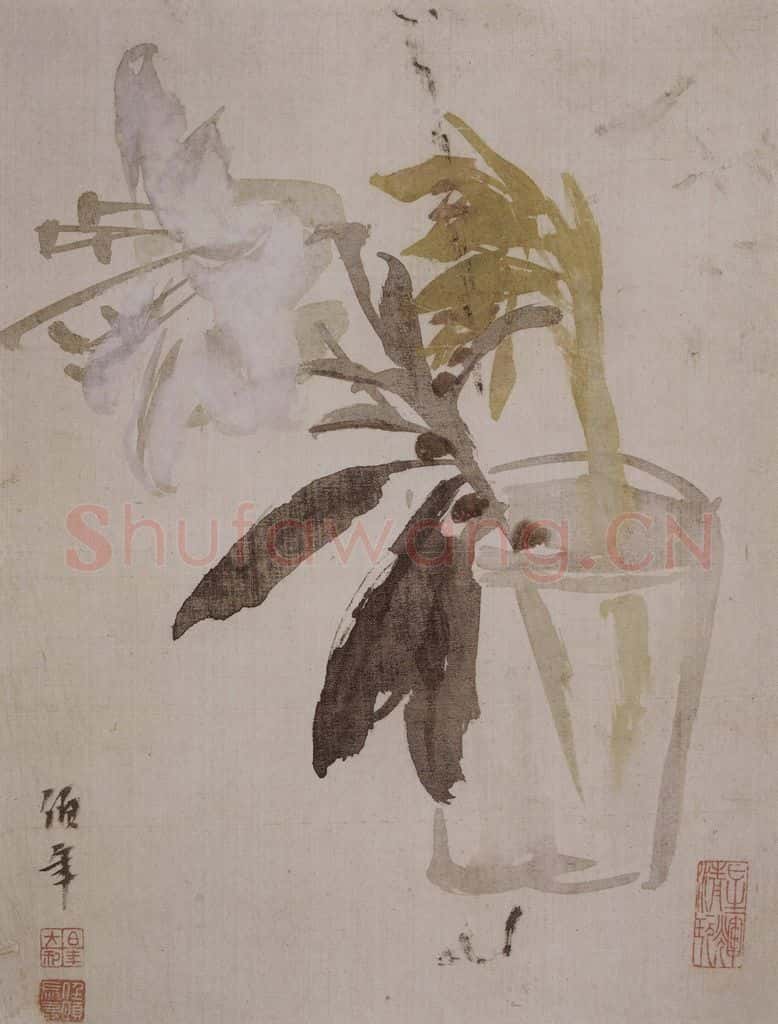 清 任颐《任颐花果图册》书画作品