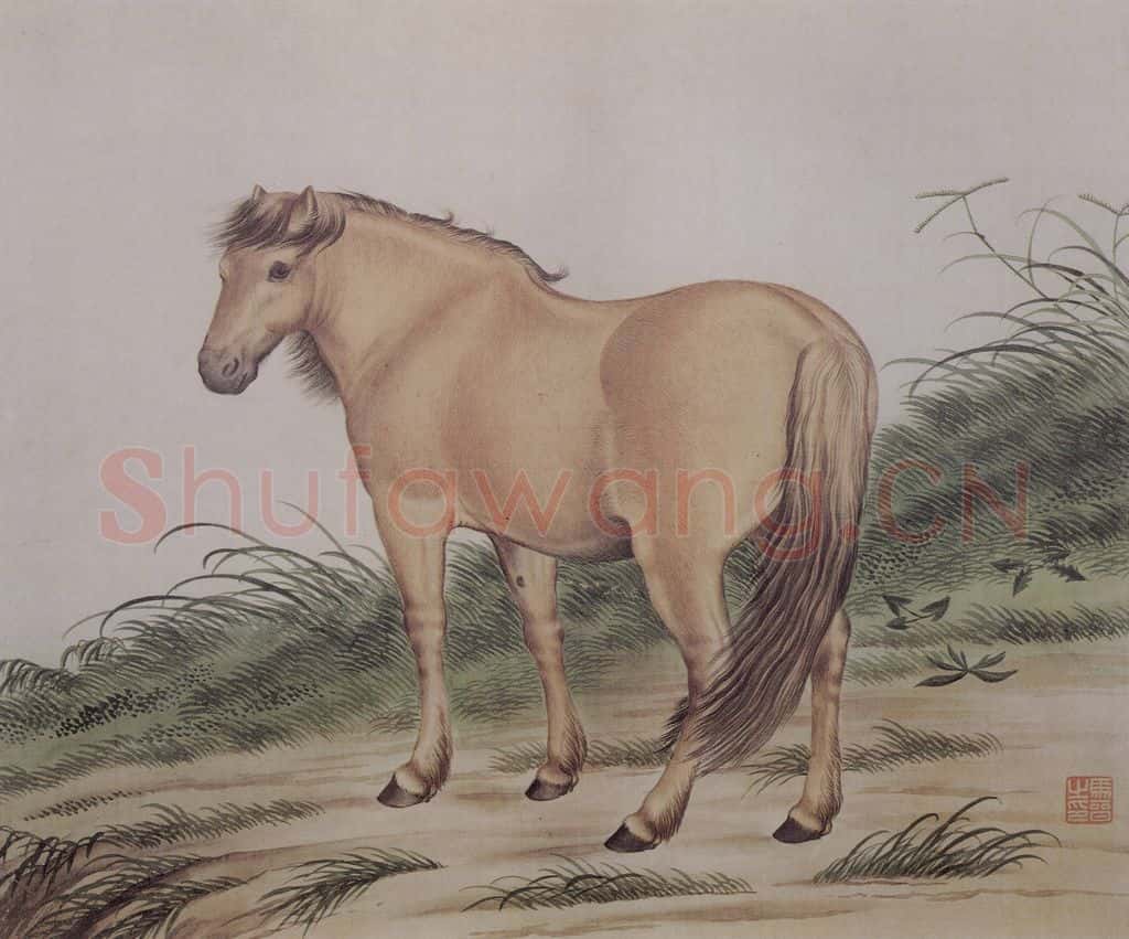 1923年 马晉《马晉骏马图册》书画作品