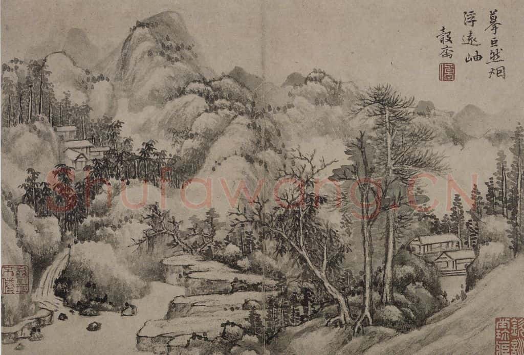 清 李世棹《李世倬山水图册》书画作品
