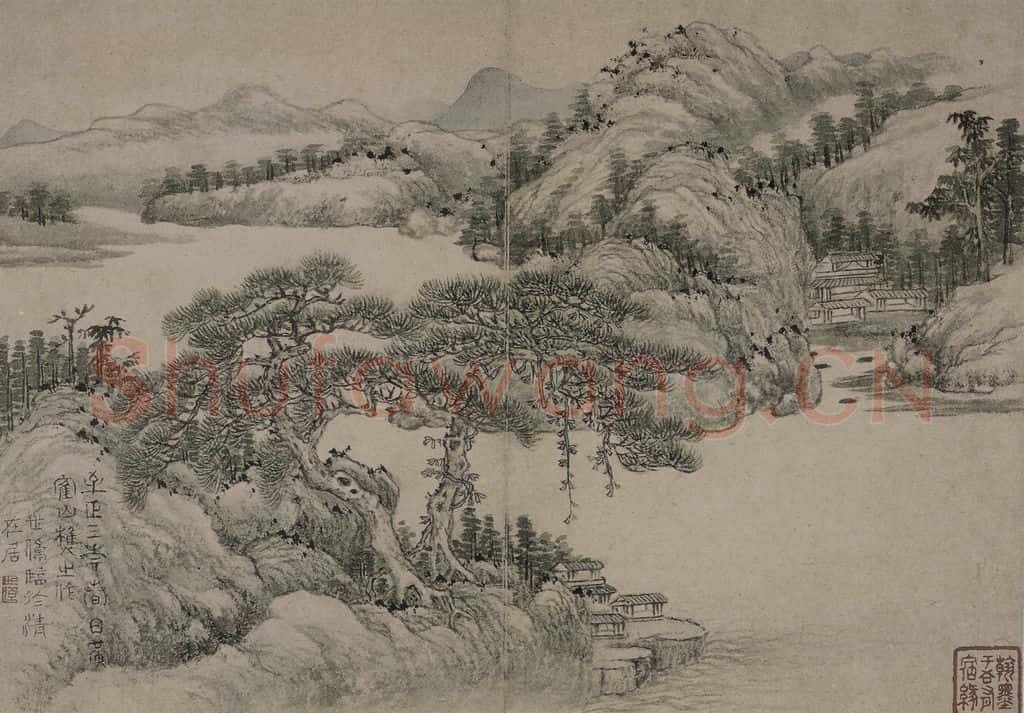 清 李世棹《李世倬山水图册》书画作品