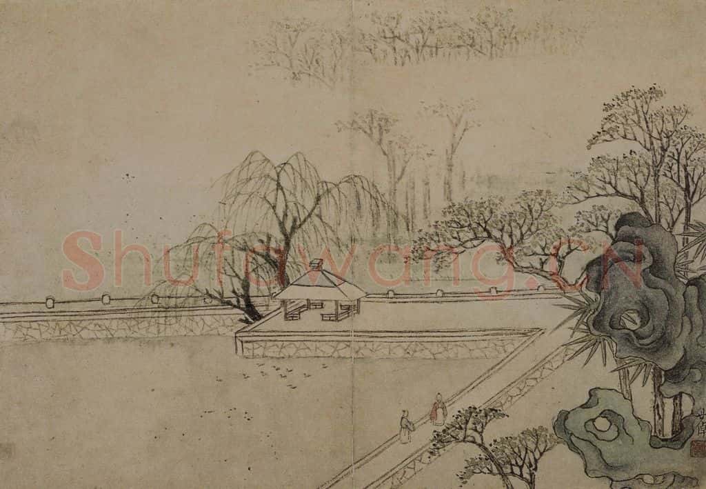清 李世棹《李世倬山水图册》书画作品