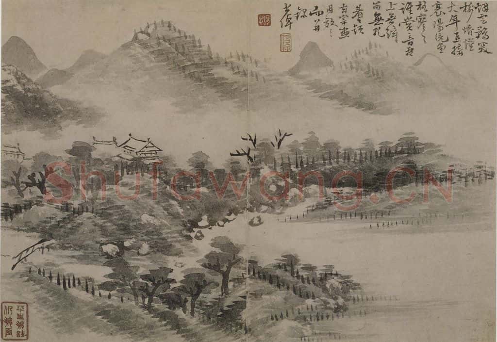 清 李世棹《李世倬山水图册》书画作品