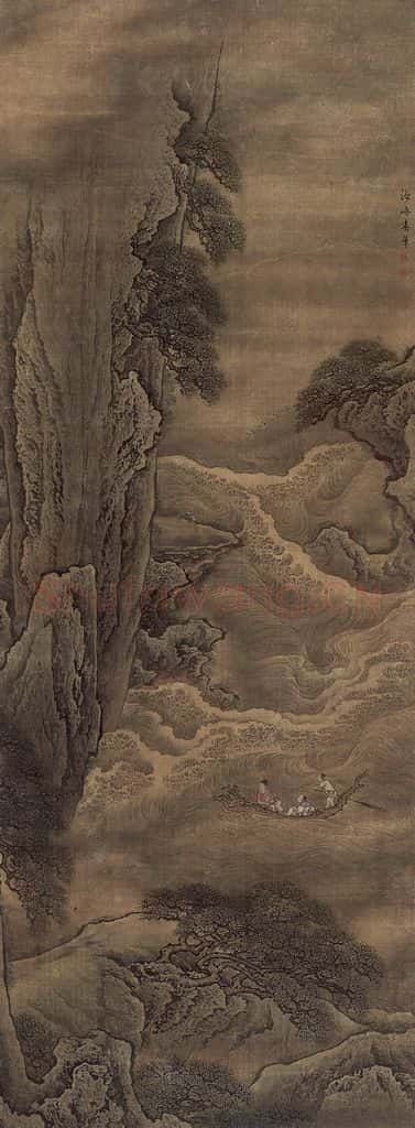 清 袁耀《袁耀海峤春华图轴》书画作品