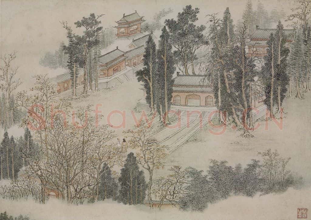 清 蔡嘉《蔡嘉山水图册》书画作品
