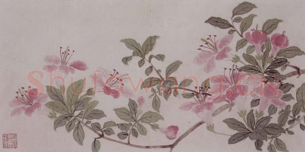 清 董诰《董诰花卉图册》书画作品