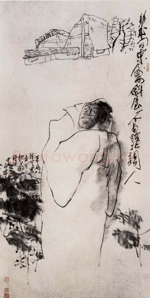 1987年 方增先《徐渭》书画作品