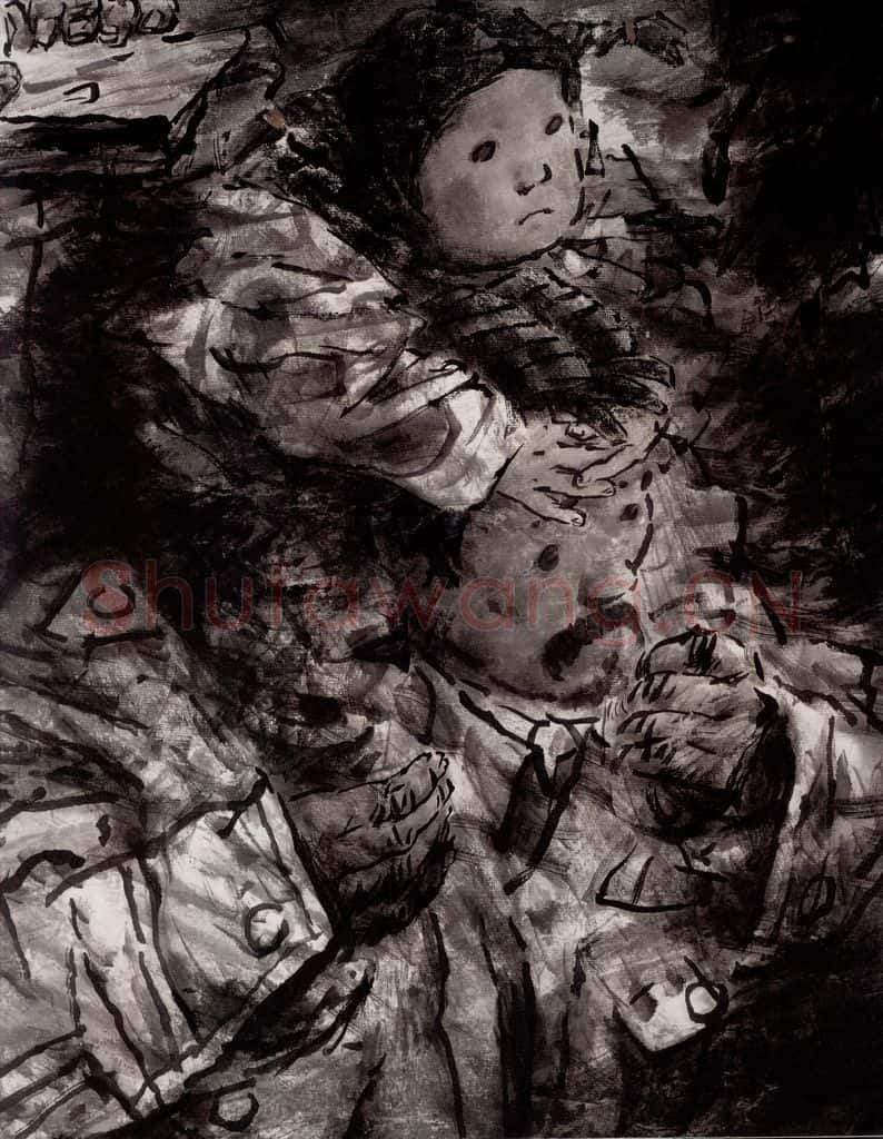 2002年 方增先《家乡板凳龙》书画作品