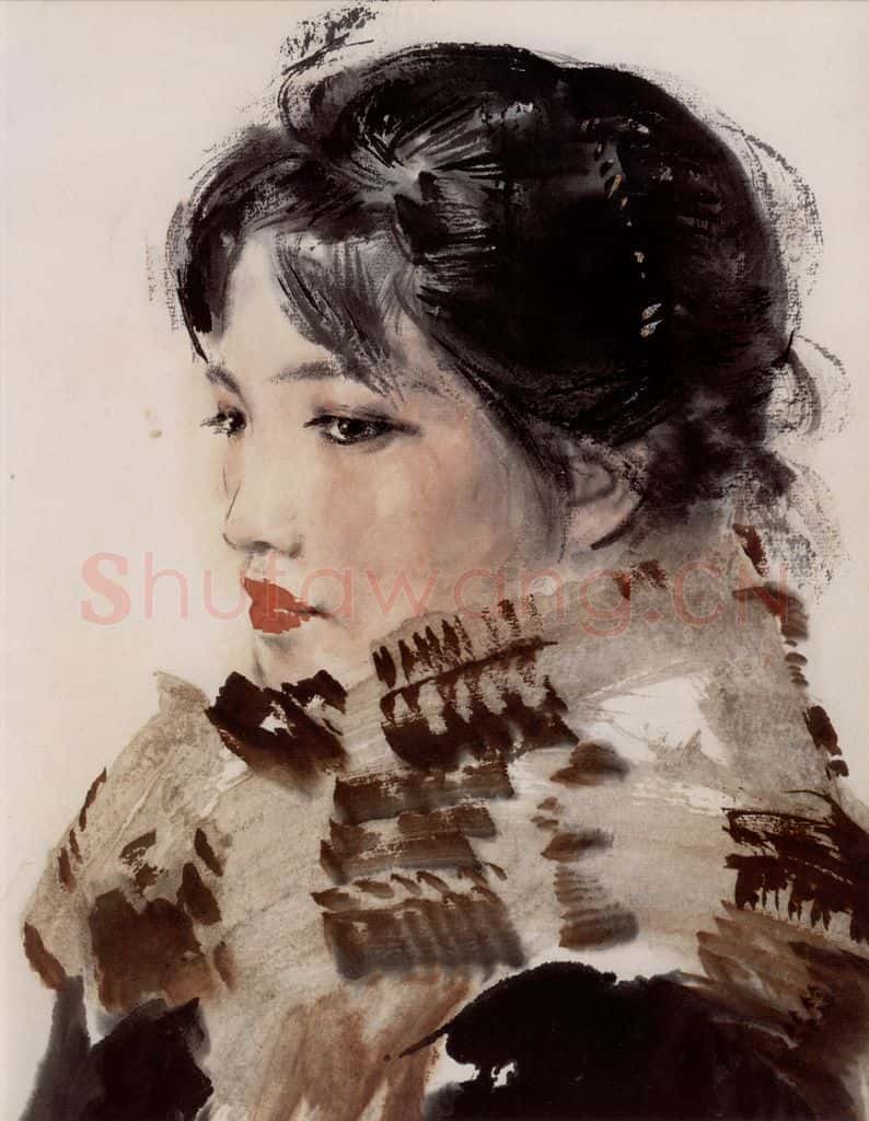 1976年 方增先《海燕》书画作品