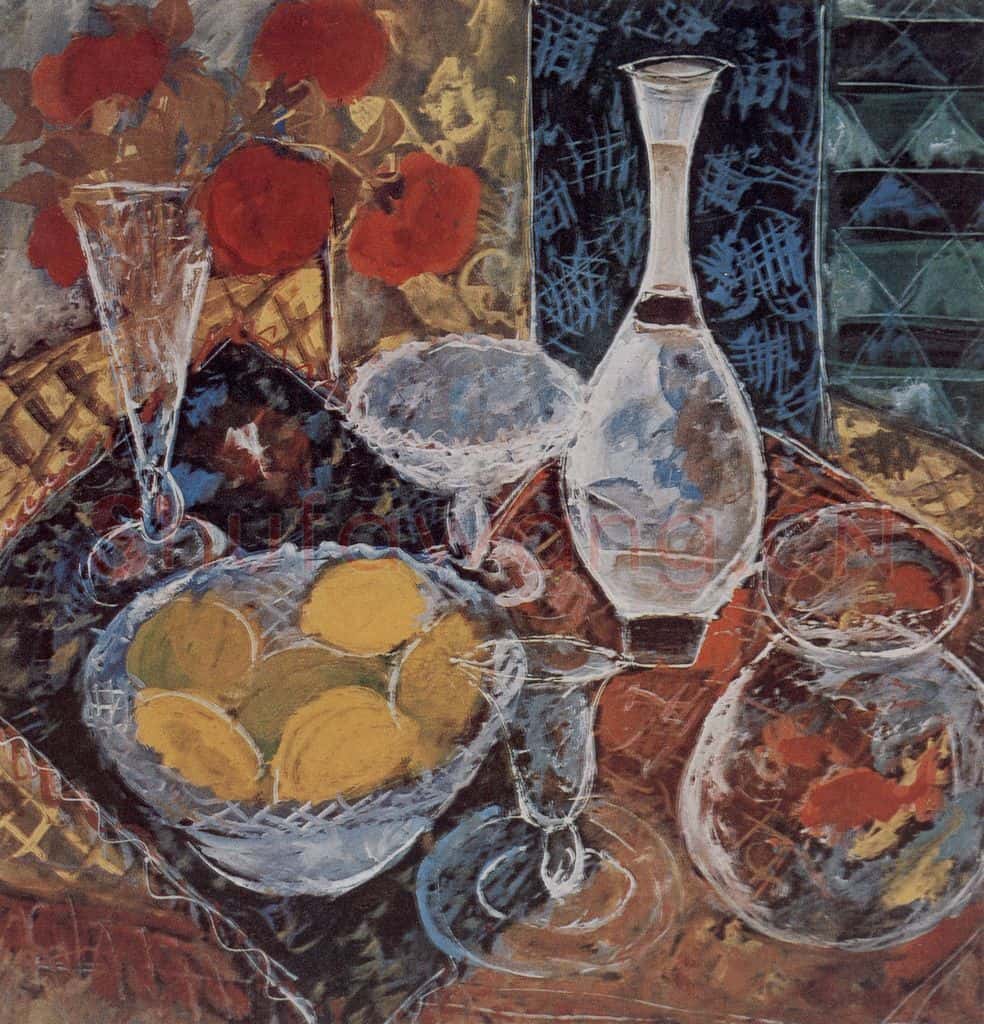 1960年 林风眠《闪光的器皿》书画作品