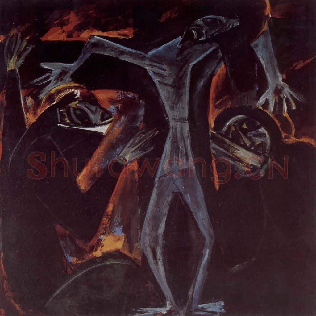 1988年 林风眠《基督》书画作品