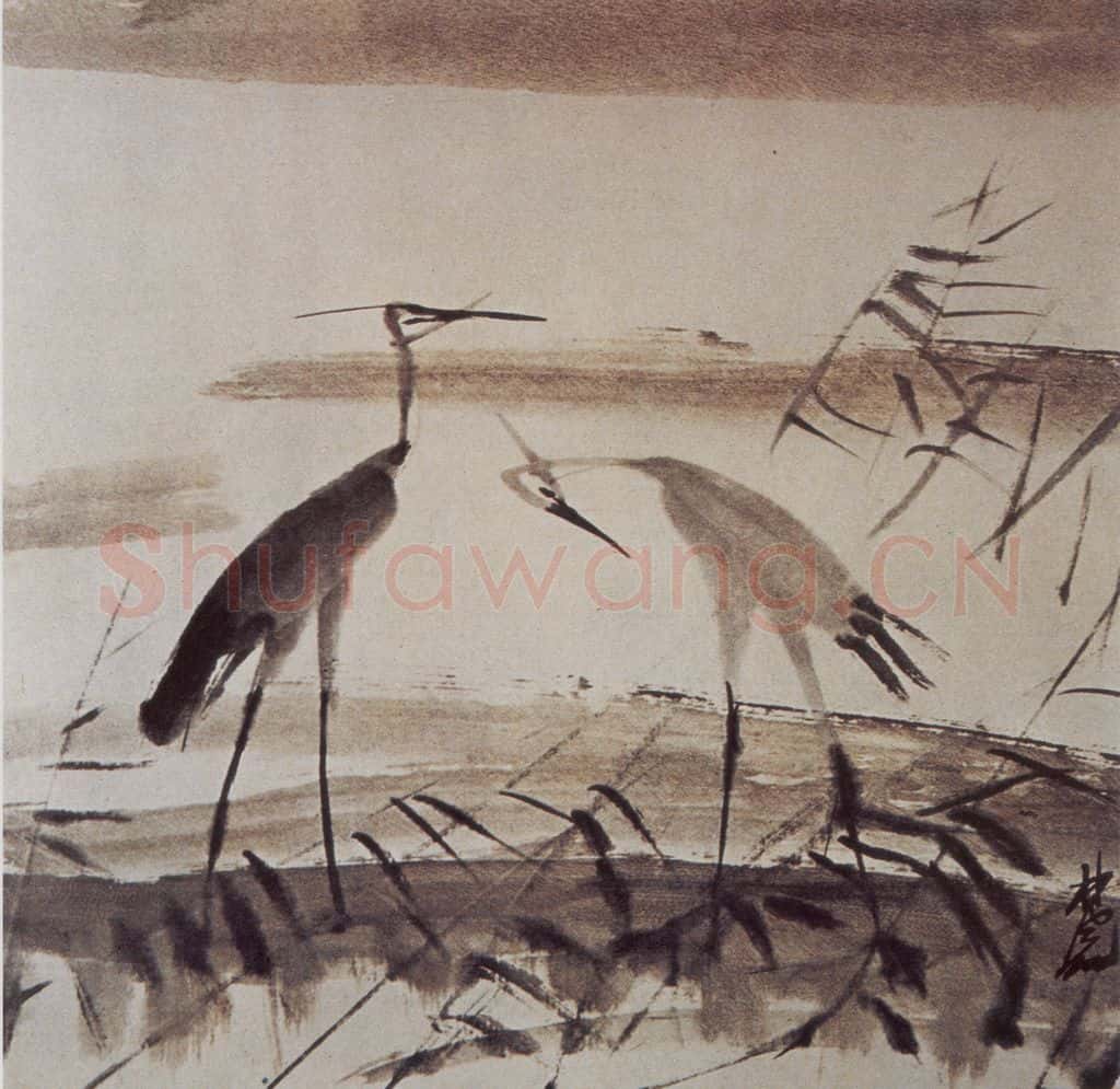 1960年 林风眠《双雏》书画作品