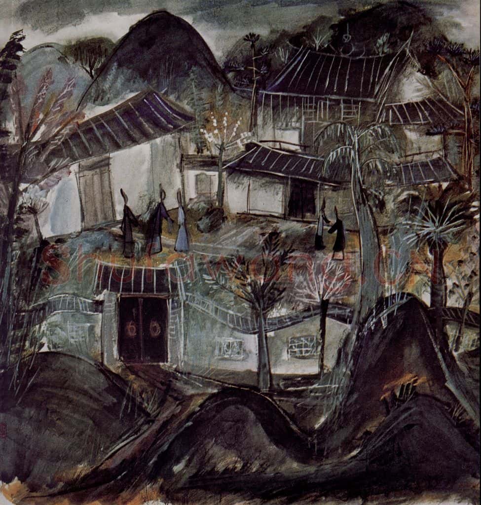 1964年 林风眠《无题》书画作品