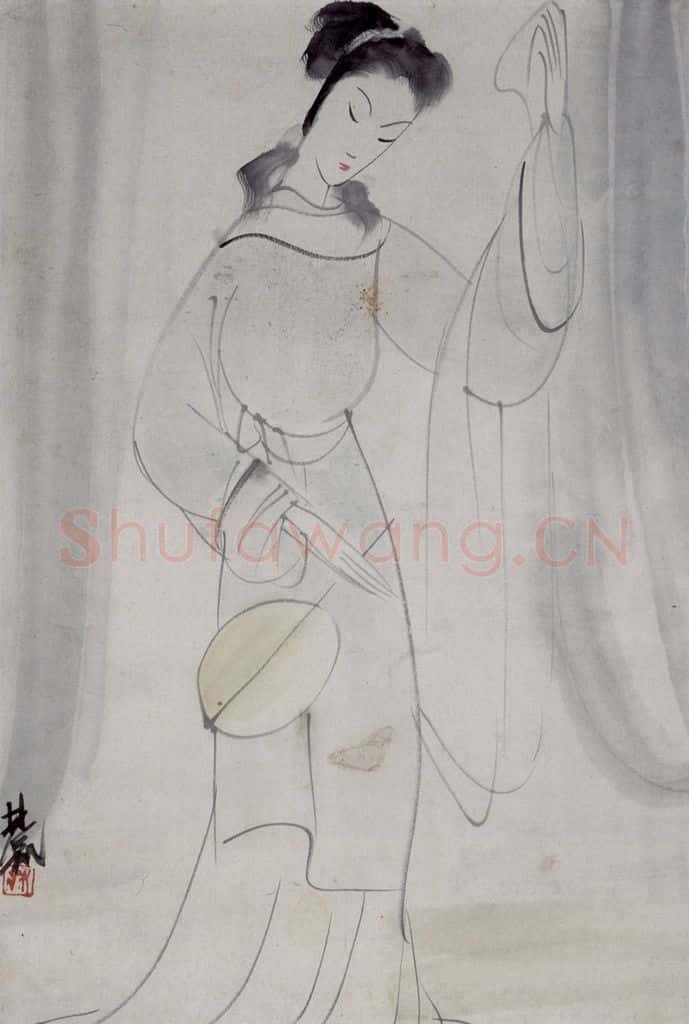 1961年 林风眠《仕女》书画作品