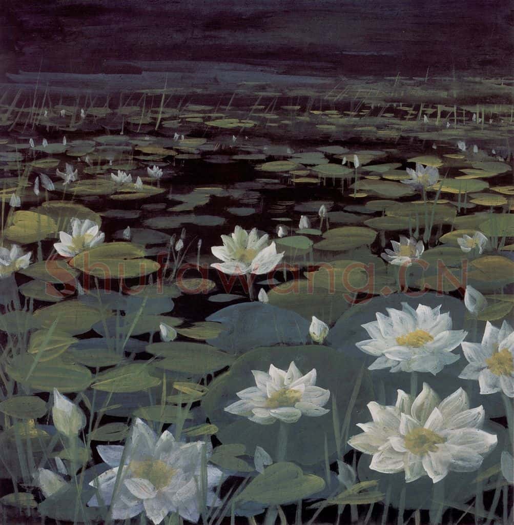 1964年 林风眠《莲》书画作品