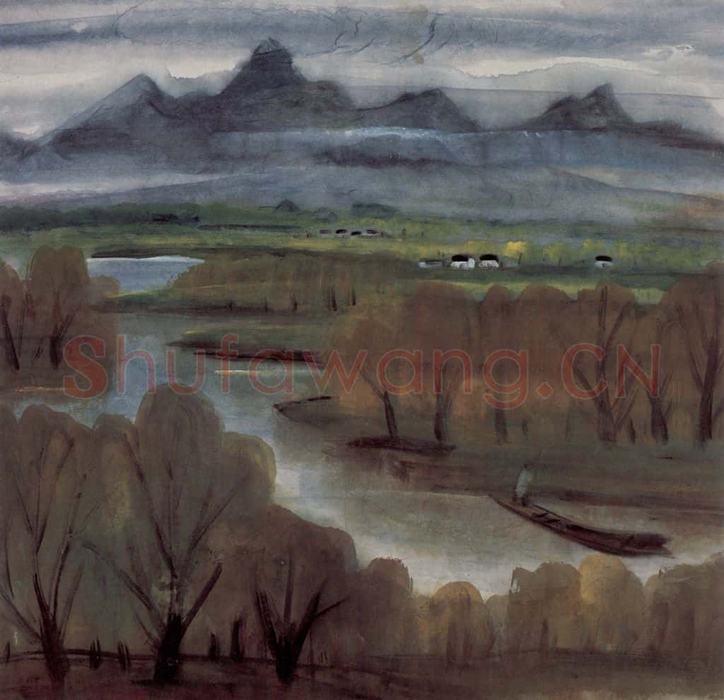 1961年 林风眠《江南》书画作品