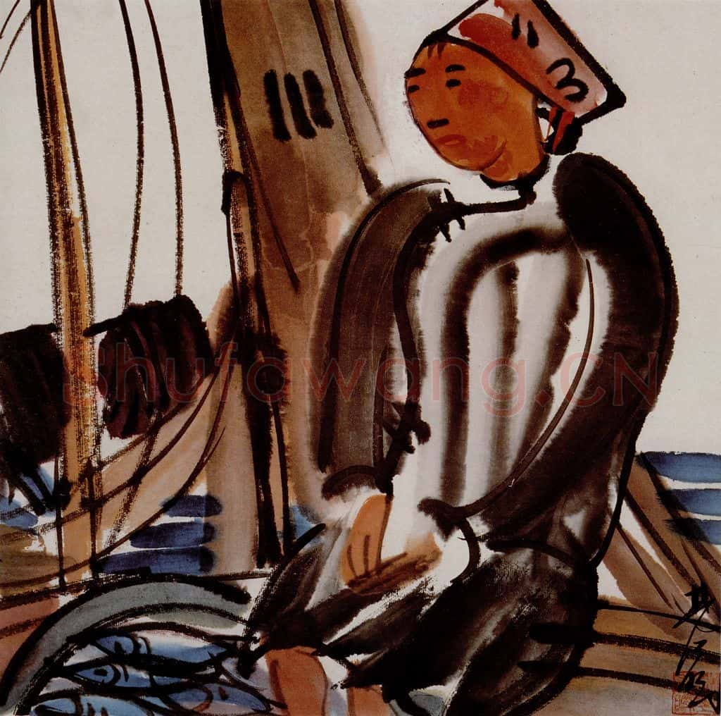 1938年 林风眠《渔》书画作品