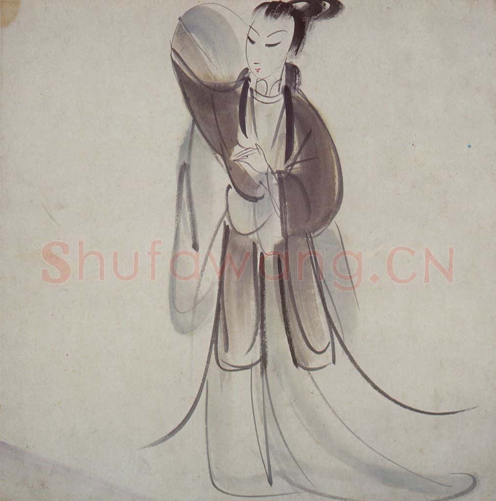 50年代 林风眠《仕女》书画作品