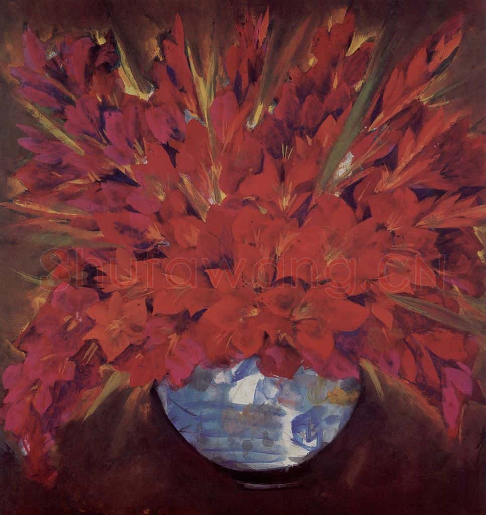 1961年 林风眠《菖兰》书画作品
