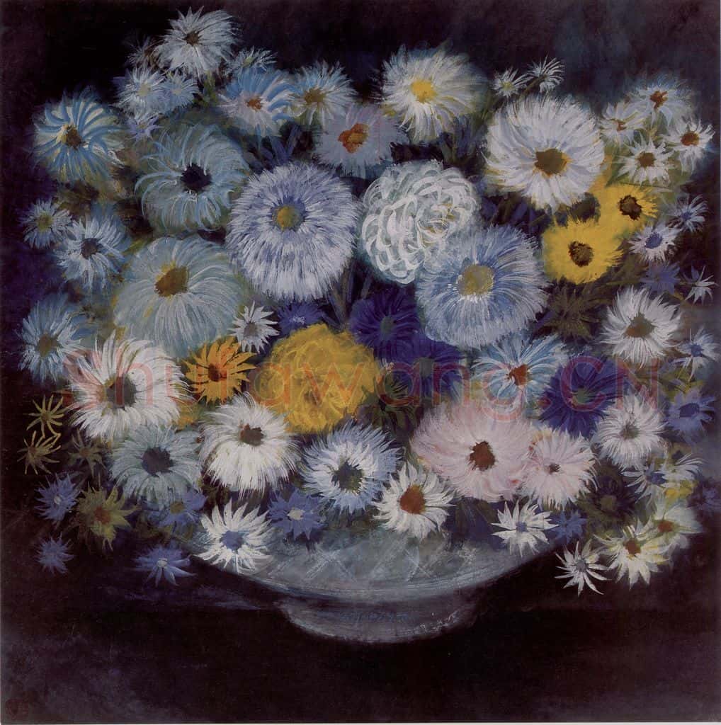 1964年 林风眠《秋菊》书画作品