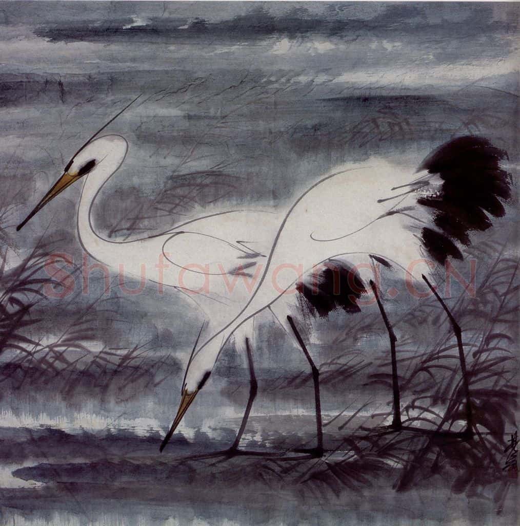 1956年 林风眠《觅》书画作品