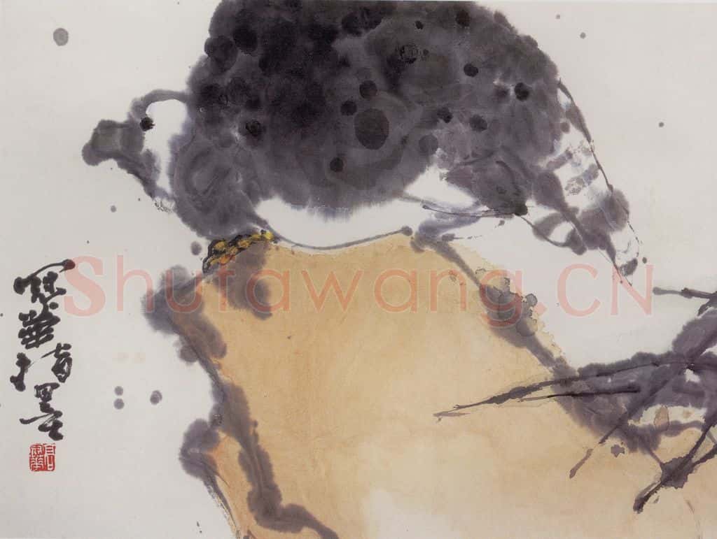 1992年 高冠华 鹰 书画作品