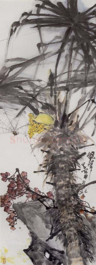 1984年 高冠华 秋声 书画作品