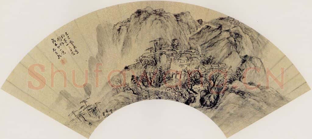 明 唐志契《茅山上宫图》书画作品