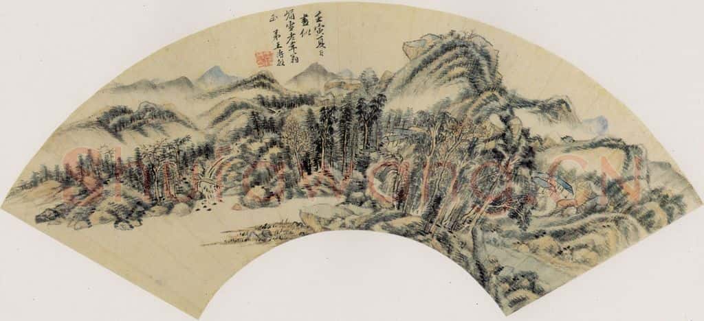 清 王时敏《山水》书画作品