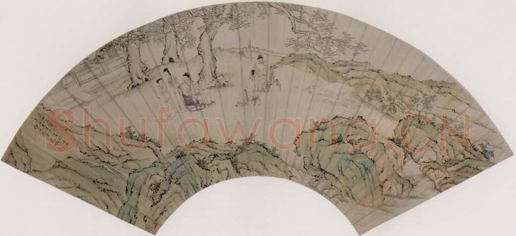清 宋旭《东山仙墅图》书画作品