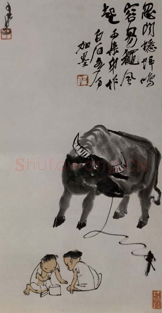 1947年 李可染《牧牛图[1]》书画作品
