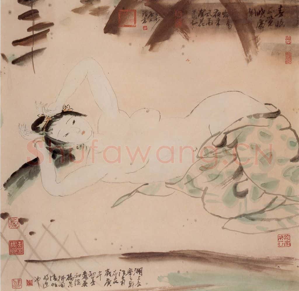 1988年 刘国辉《人体》书画作品