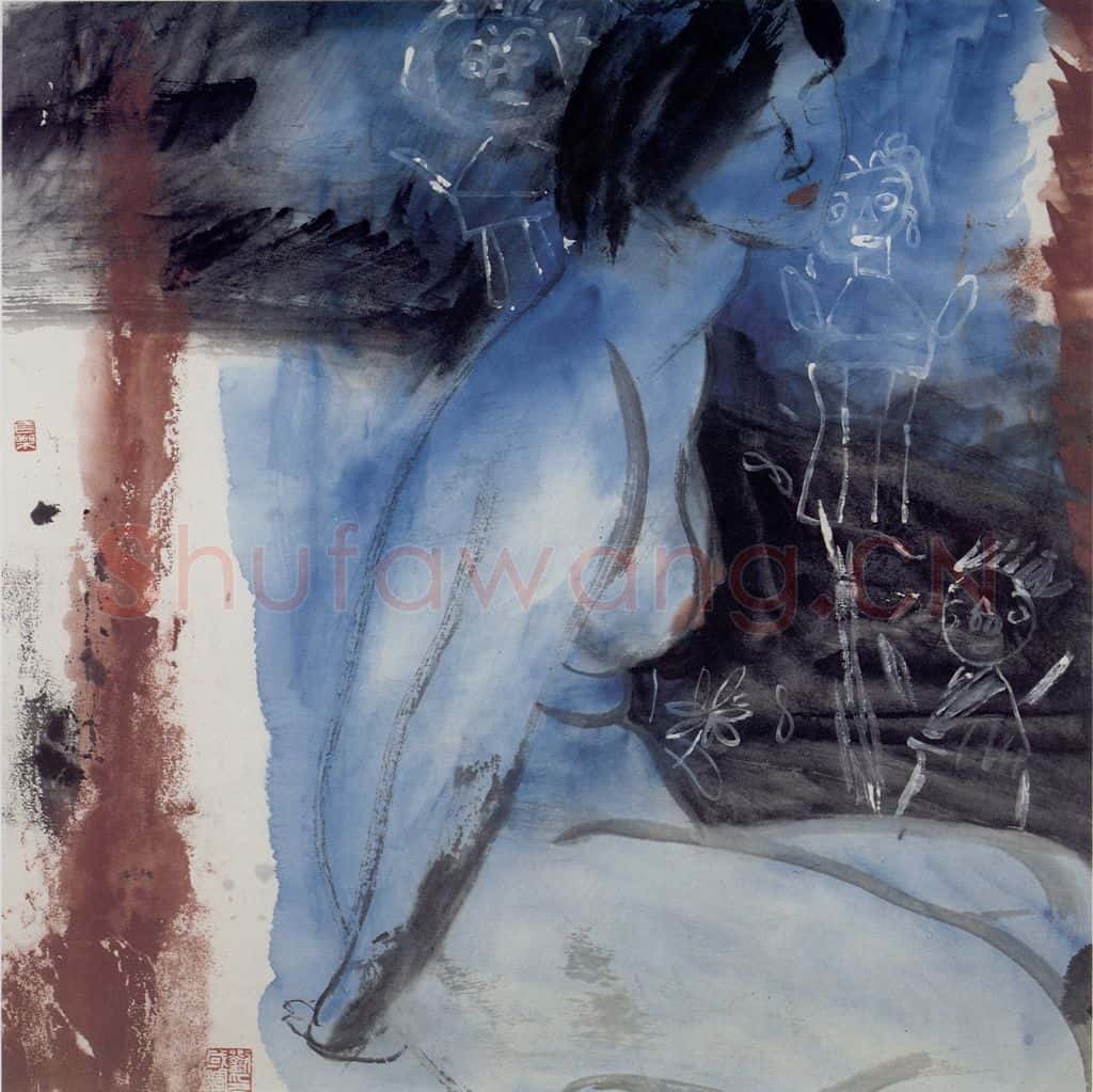 1988年 刘国辉《人体》书画作品
