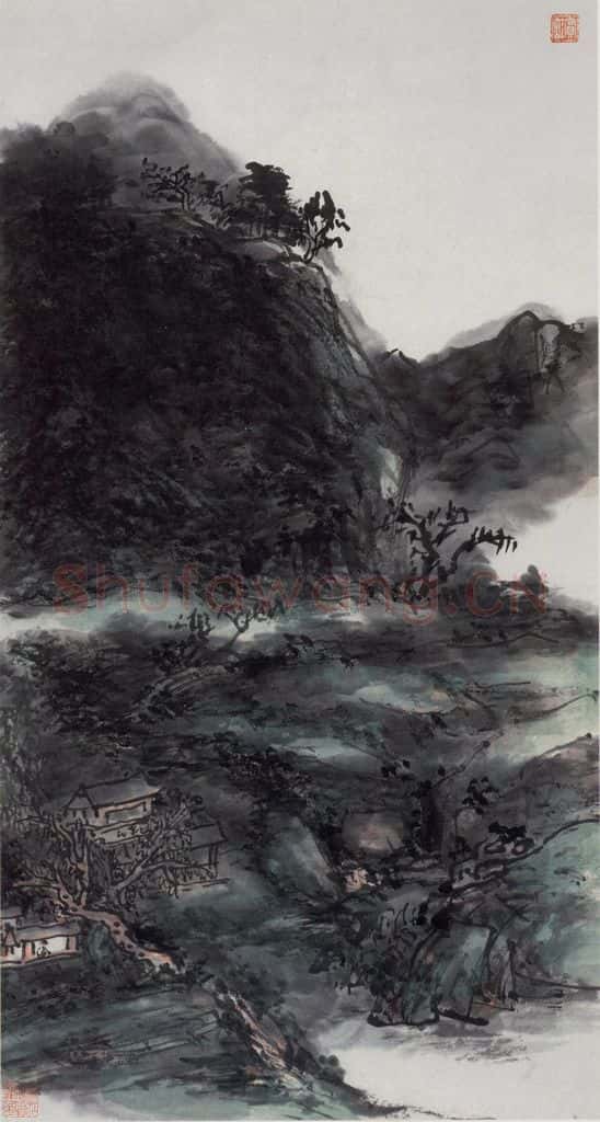 黄宾虹《山水》书画作品
